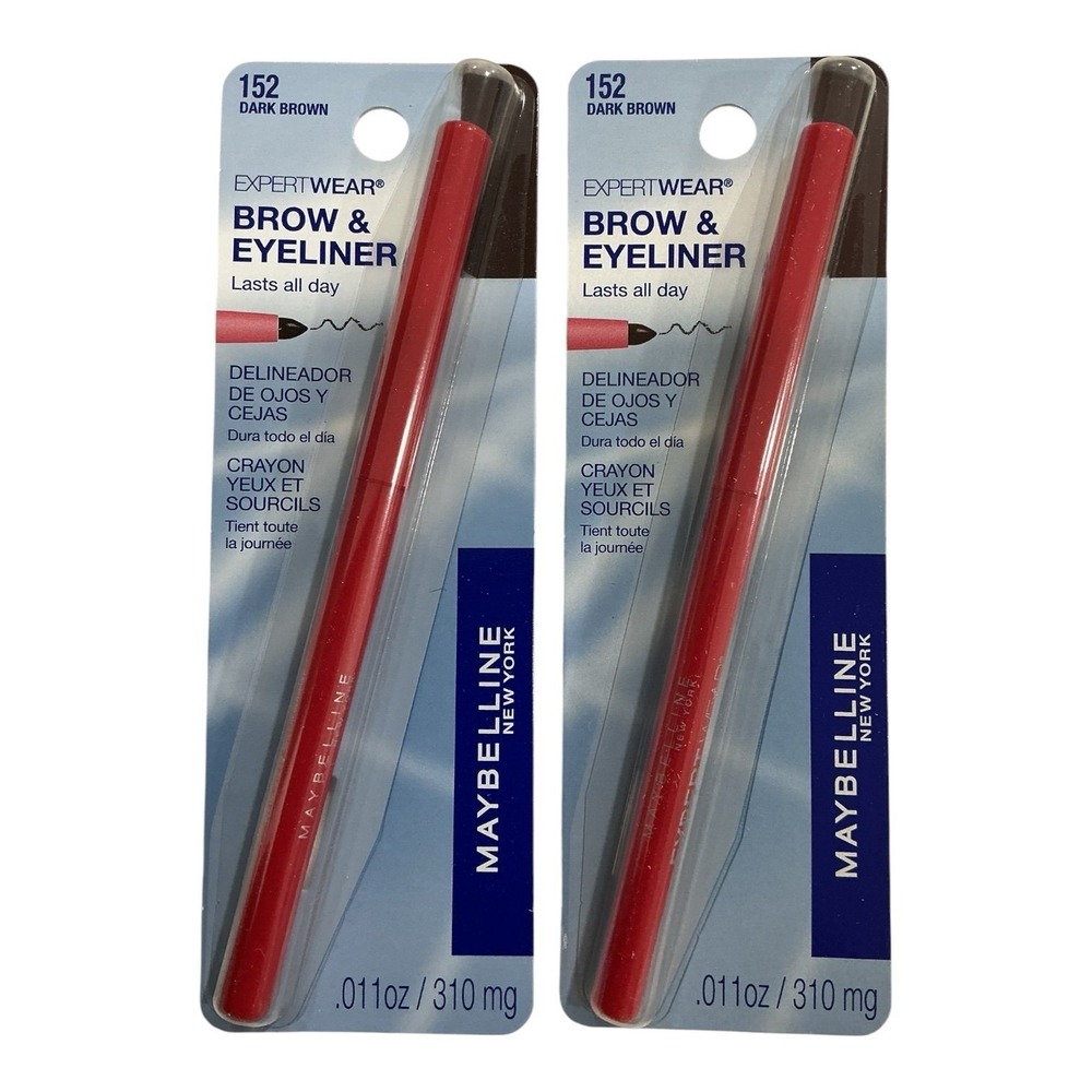 Maybelline Expert Wear Brow & Eyeliner 152 Dark Brown 2 Pack
